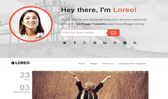 Loreo Responsive Blogger Template