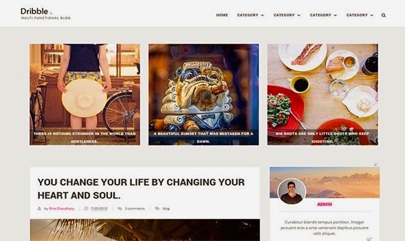 Dribble-Clean-Blogger-Template