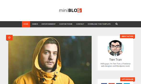 miniBlog Responsive Blogger Template