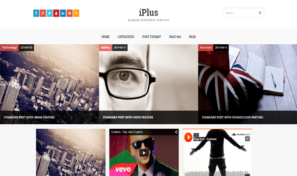 iPlus-Responsive-Blogger-Template