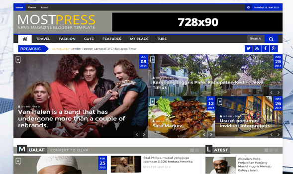 Most-Press-Responsive-Blogger-Template