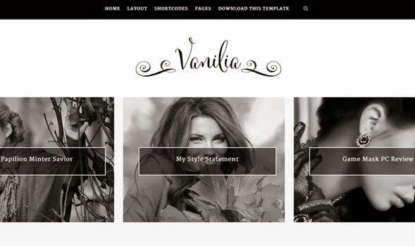 Vanilia-Personal-Blogger-Template