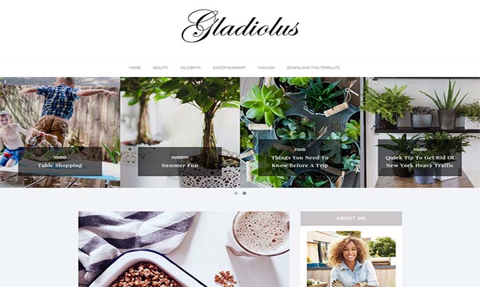 Gladiolus Blogger Template