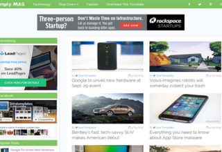 Simply Mag Blogger Template