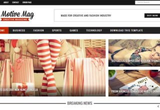 Motive Mag Blogger Template