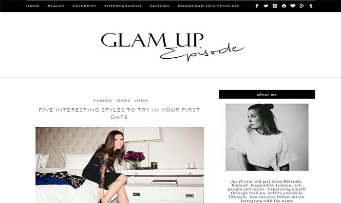 Glam Up-Blogger-Template