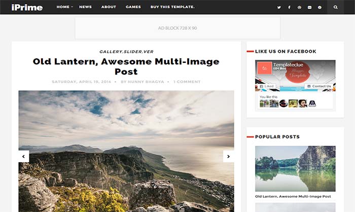 IPrime Blogger Template