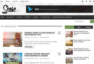 Sense Blogger Template