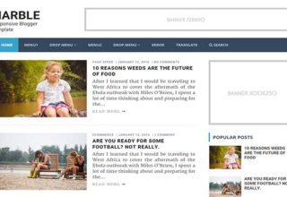 Marble Blogger Template