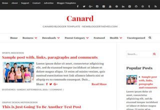 Canard Blogger Template