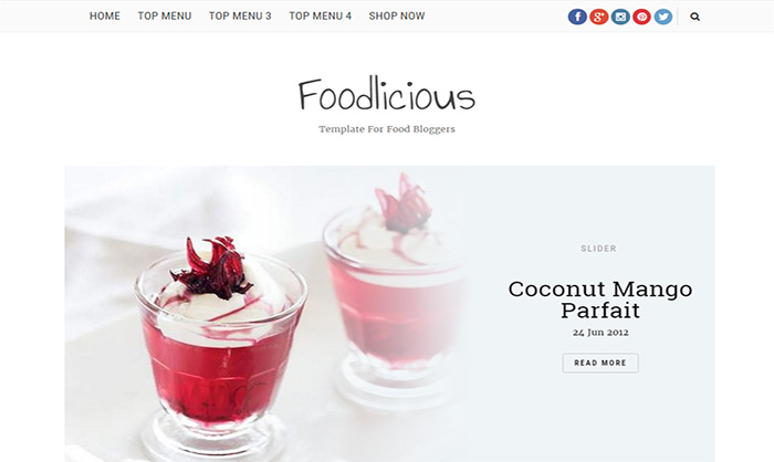 Foodlicious Blogger Template