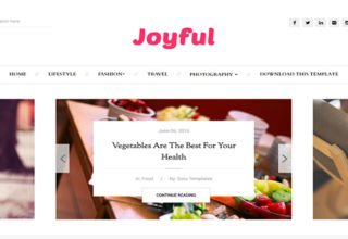 Joyful Blogger Template