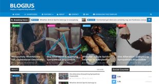 Blogius blogger template