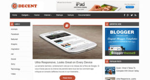 decent blogger template
