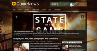 gamenews blogger template
