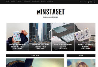 instaset blogger template