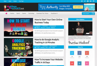 authority blogger template