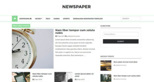 Newspaper Blogger Template