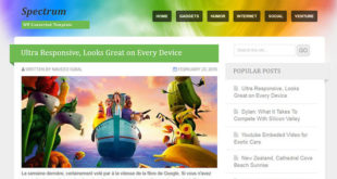 Spectrum Blogger Template
