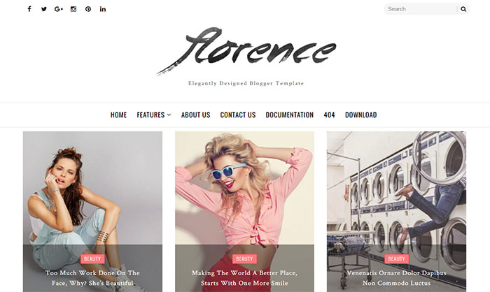 Florence Blogger Template