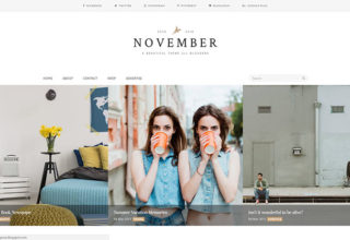 November Blogger Template